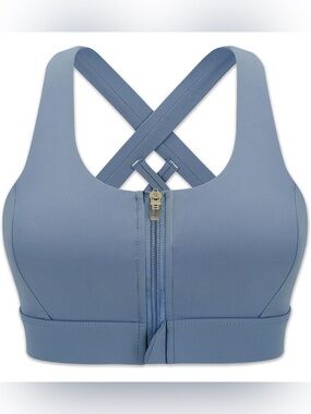 High Support Front-Zip Sports Bra